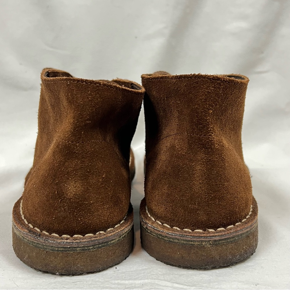 J CREW Macalister Chukka Suede Boots Mens 10 Cognac Suede Casual Made In Italy - Picture 5 of 12